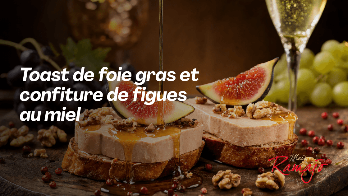 Toast de foie gras et confiture de figues au miel